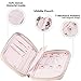 AVEEPA Travel Jewelry Organizer – Travel Jewelry Case with Magnetic Snaps, Detachable Earrings Pad, Necklace Holder (Nude Pink), Jewerly Holder Organizer with an Outside Pocket