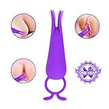 Quiet Powerful Silicone Mini Vibrator with 10 Modes for Travel, LUV-SPOT Rechargeable Sex Toys with Soft Smooth Tentacles to Clitoris Nipple Penis Stimulation Massager for Women, Men and Couples