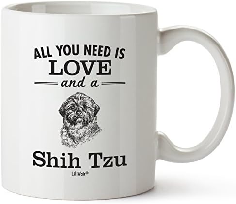 Shih Tzu Mom Gifts Mug For Christmas Women Men Dad Decor Lover Decorations Stuff I Love Shih Tzu Coffee Accessories Talking Art Apparel Funny Birthday Gift Home Supplies Products Dog Coffee Cup Mugs