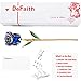 DEFAITH Real Rose 24K Gold Dipped, Great Anniversary Valentines Love Gift for Her Wife Mother Girlfriend, Attractive Luster and Natural Shape with Crystal Heart Stand