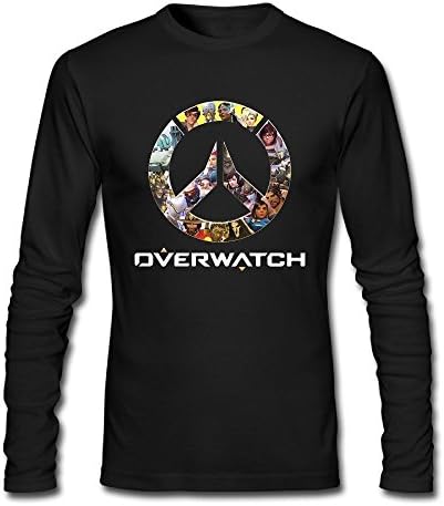 LALAYAY Men's Overwatch OW Logo Long Sleeve T Shirts