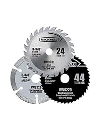 Rockwell RW9232K VersaCut Juego de 3 piezas de hojas de sierra circular