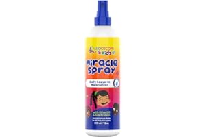 KALEIDOSCOPE MIRACLE DROPS Kaleidoscope Kids Leave In Conditioner Spray for Curly Hair with Olive Oil and Silk Protein - Moisturizing Detangler for Toddlers - 12 oz