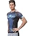 Red Plume Men's Compression Sports Fitness Shirt, Armor America Teamleader T-Shirt