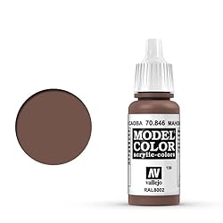 Vallejo Mahogany Brown Paint, 17ml