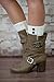 Modern Boho The Luxe 2 Button Knit Boot Socks Super Thick and Comfy Ivory