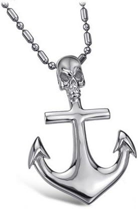 Brand New Men's Titanium Anchor Pendant Necklace Fashion Korean Style in a Gift Box