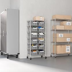 Seville Classics Heavy Duty NSF Bin Rack Solid