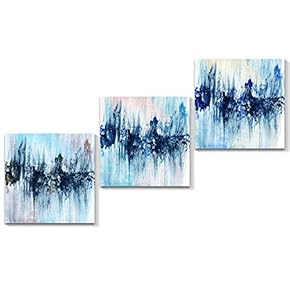 3 Piece Canvas Wall Art Abstract Color Canvas Prints Home Artwork Decoration for Living Room,Bedroom - 12"x12"x3 Panels