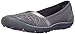 Skechers Women's Earth Fest Repurpose Flat,Charcoal Mesh/Suede/Lavender Trim,8.5 M US