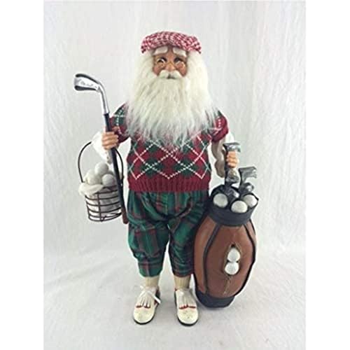 Karen Didion Originals Golf Santa with Basket