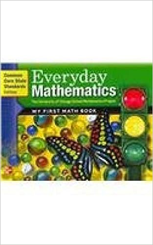 Amazon.com: Everyday Mathematics, Grade K, My First Math Book: 9780076575138: Books
