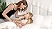 QUEEN ROSE Pregnancy Pillow with Removable Cover,65in Extra Long U Shaped Maternity Pillow for Pregnant Women,White