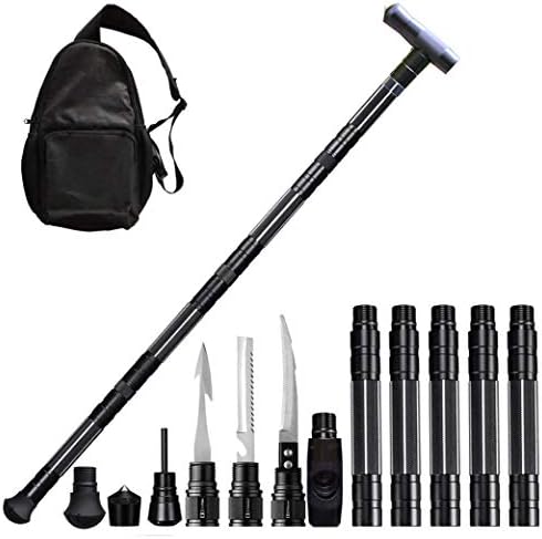 (Will Arrive at Amazon Warehouse on Feb 19) Alpenstocks Walking Poles Outdoor Camping Defense Stick Safety Multi-Functional Home Rod Hiking Survival Tool