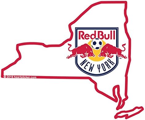 New York Red Bulls Sticker | In NY/NYC | 3in Waterproof | Apply Decal to Water Bottle Laptop Cooler Bumper Tumbler MLS Team Logo