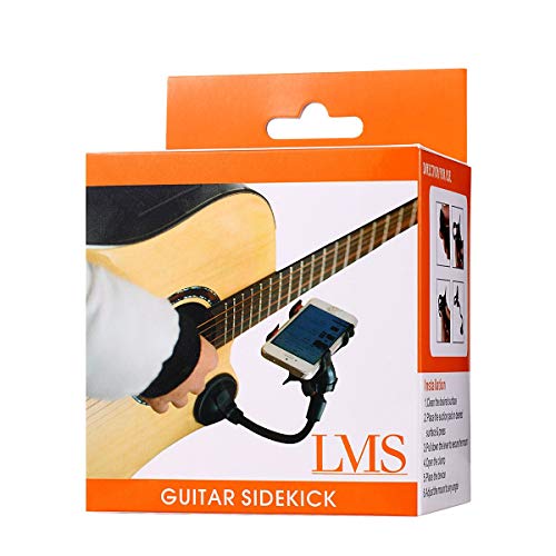 LMS Guitar Sidekick Universal Smartphone Support Phone Holder for iPhone 6s Plus 6s 5s 5c Samsung Galaxy S6 Edge Plus S6 S5 S4 Note 5 4 LG (Renewed)
