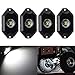 4 pcs Rock Light 2 Inch CREE LED JEEP Wrangler Off-Road Under Wheel Light White crawler crawling