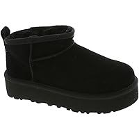 Amazon.com | UGG Women's Classic Mini Dipper Boot, Black, 7