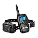 iPetDog Dog Training Collar Dog Shock Collar with Remote 330yd Rechargeable Vibration E Collars for Dogs (Black)