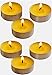 100 Citronella Oil Scented Wax Tealight Candles Bulk Yellow - Outdoor Indoor - Summer Candle Made in USA