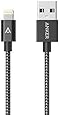Anker 3ft Nylon Braided USB Cable with Lightning Connector [Apple MFi Certified] for iPhone 7/7 Plus 6/6s Plus 5s/5c/5, iPad Pro, Air 2 and More (Space Gray)
