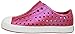 native Kids' Jefferson Iridescent Child Shoe, Torch Red/Shell White/Galaxy Iridescent,  8 Medium US Toddler