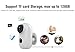 2019 Upgraded Rechargeable Battery-Powered Camera Indoor/Outdoor Wireless Security Camera 720p HD Wire-Free 2-Way Audio Night Vision Alarm Alert & PIR Motion Sensor w/Built-in SD Slot