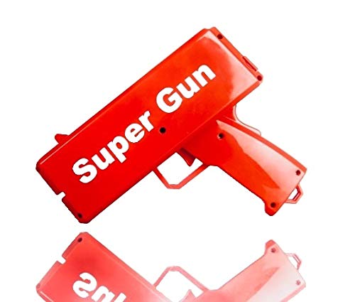 FI-PO Money Gun Cash Cannon Party â€“ Adult Games Cash Gun Fake Gun Toy Guns Make It Rain Gun Fake Money Machine Launch Gun Toy Gift, Drunk Party Game