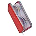 Wismart 72 Capacity Heavy Duty CD DVD Blu-ray Media Case Storage Holder Organizer Wallet (Red) primary