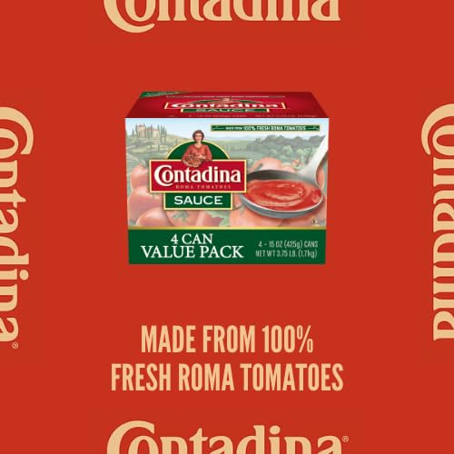 CONTADINA CANNED TOMATO SAUCE, 15 OZ (PACK OF 4 CANS)