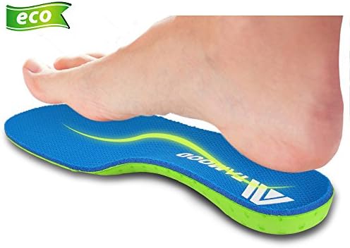 High Arch Support Plantar Fasciitis Orthotic Inserts for Flat Feet Pronation Replacement Lightweight Insoles Soft Cushioned pad Against Feet Pain for Men and Women (Mens 10-10.5|Womens 11.5-12)