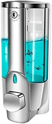 Soap Dispenser Wall Mount, Manual Hand Sanitizer Shower Dew Dispenser Emulsion Container 350ml Office Bathroom Kitchen