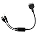 Mosuch iPod Adapter Charge and Audio Cable with USB and 3.5mm for Select BMW and Mini Cooper Car Models - Control From Your Wheel
