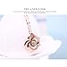 Everrich Pink Rose Gold Plated Flower Girl Drop Pendant Necklace Earrings Jewelry Sets for Wedding, 2 Pcs, Pink