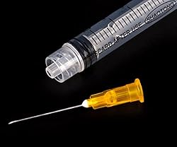 2.5ml Luer lock Syringe with diameter 25G Long