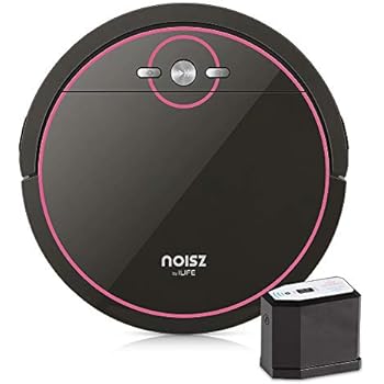 Noisz by ILIFE S5 Robot Vacuum Cleaner with MAX Mode, Tangle-Free Suction Port, Virtual Barrier, Slim & Quiet, Programmable, Ideal for Hardwood, Tile, Laminate and Stone