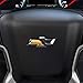 Bogar Tech Designs - PRECUT Steering Wheel Emblem Overlay Vinyl Decal Sticker Compatible with Chevy Silverado 2014-2019, 6D Glossy Carbon Fiber Black