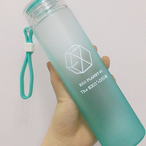 Exo lemon water bottle 350ml - star glass cup healthy c…