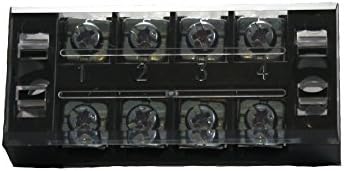 TERMINAL BLOCK - 4 POLE, CLEAR COVER, 22-10 AWG, 25 AMP, KSOL POWER (5 PACK)