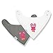 MaybeBaby Superhero Baby Bandana Drool Bibs, Adorable Bundle of 4 Bibs for a Teething, Drooling Baby. Two White Bibs and Two Gray Bibs with Our Super Duck and Ninja Bear.