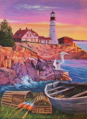 Cobble Hill Lighthouse Cove 1000 Piece Puzzle