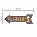 Ochoice Bar Signs Retro Ice Cold Beer Signs for Wall Decoration
