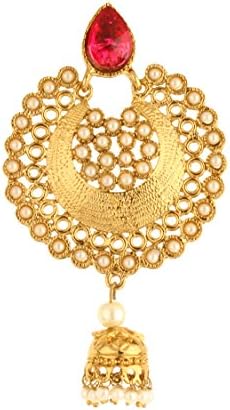 Dilan Jewels PURE Collection Polki Pinki Colour Antique Jhumki Style Passa Jhumar For Women