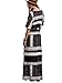 Milumia Women's Boho Split Tie Waist Vintage Print Maxi Dress Navy Large