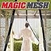 Magic Mesh MM011124 Screen Door with 18 Magnets, 83X19.5-Inch, Black