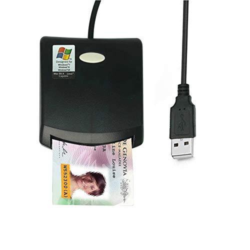 Jeerui EMV SIM eID Smart Chip Card Reader Writer Programmer #N99 for Contact Memory Chip Card &SDK Kit,Compatible with Windows (Black) - Thumbnail 6