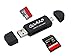SD Card Reader Digital A-star SD Card Adapter Micro USB OTG to USB 2.0 Adapter; SD/Micro SD Card Reader with Standard USB Male; Tablets with OTG Function-Black