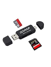 Digital A-star Lector adaptador de tarjetas SD Micro SD Micro OTG USB 2.0 Lector Escritor de tarjeta multifunción para PC, Laptop, Smartphones y Tablets