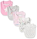 Rosie Pope Baby 5 Pack Bibs, Star/Unicorn, One Size
