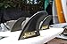 South Bay Board Co. - Surfboard Fins & FCS Surfboard Fins -3 Fin Thruster Sets & 4 Fin Quad Sets - Fin Key & Extra Fin Screw Included - Bamboo Fiberglass & Plastic Fin Options